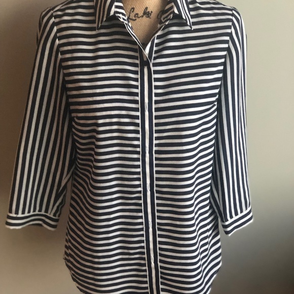 The Limited Tops - The Limited strip button down shirt The Limited Tops - The Limited strip button down shirt